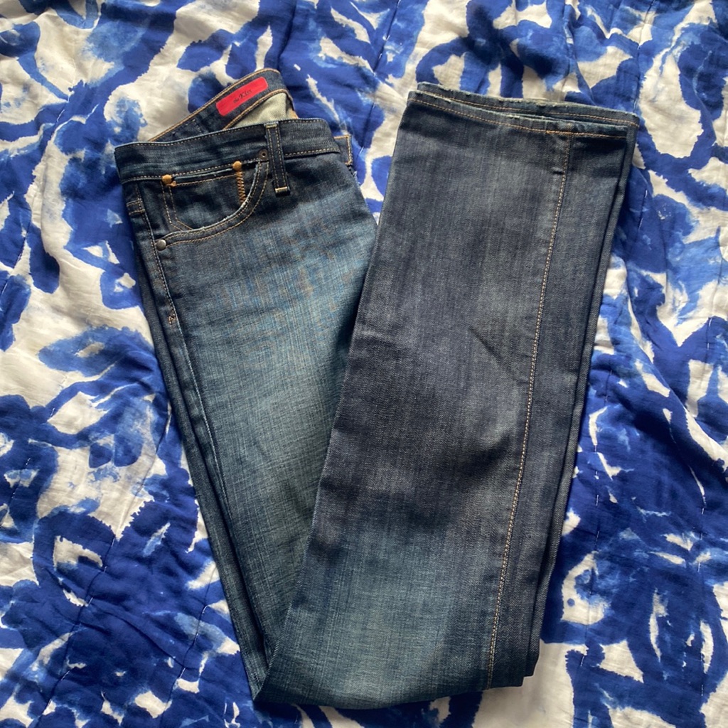Ag Adriano Goldschmied The Kiss Straight Leg Jeans Size 29r